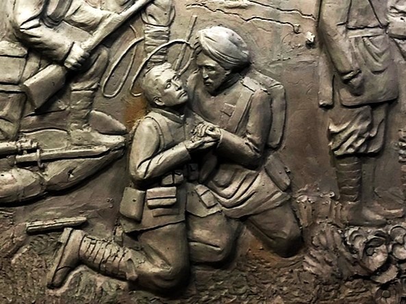 planting trees at memorial site